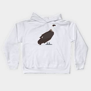 Graphic Nature - White-backed Vulture Kids Hoodie